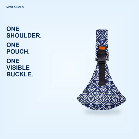 Adjustable Carrier Sling product form in blue