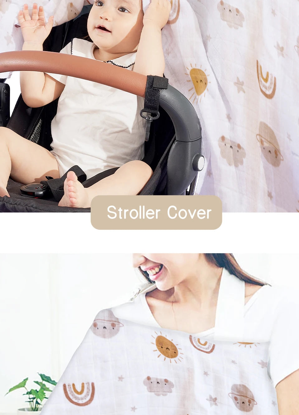 Nest & Hold™ Muslin Baby Swaddle