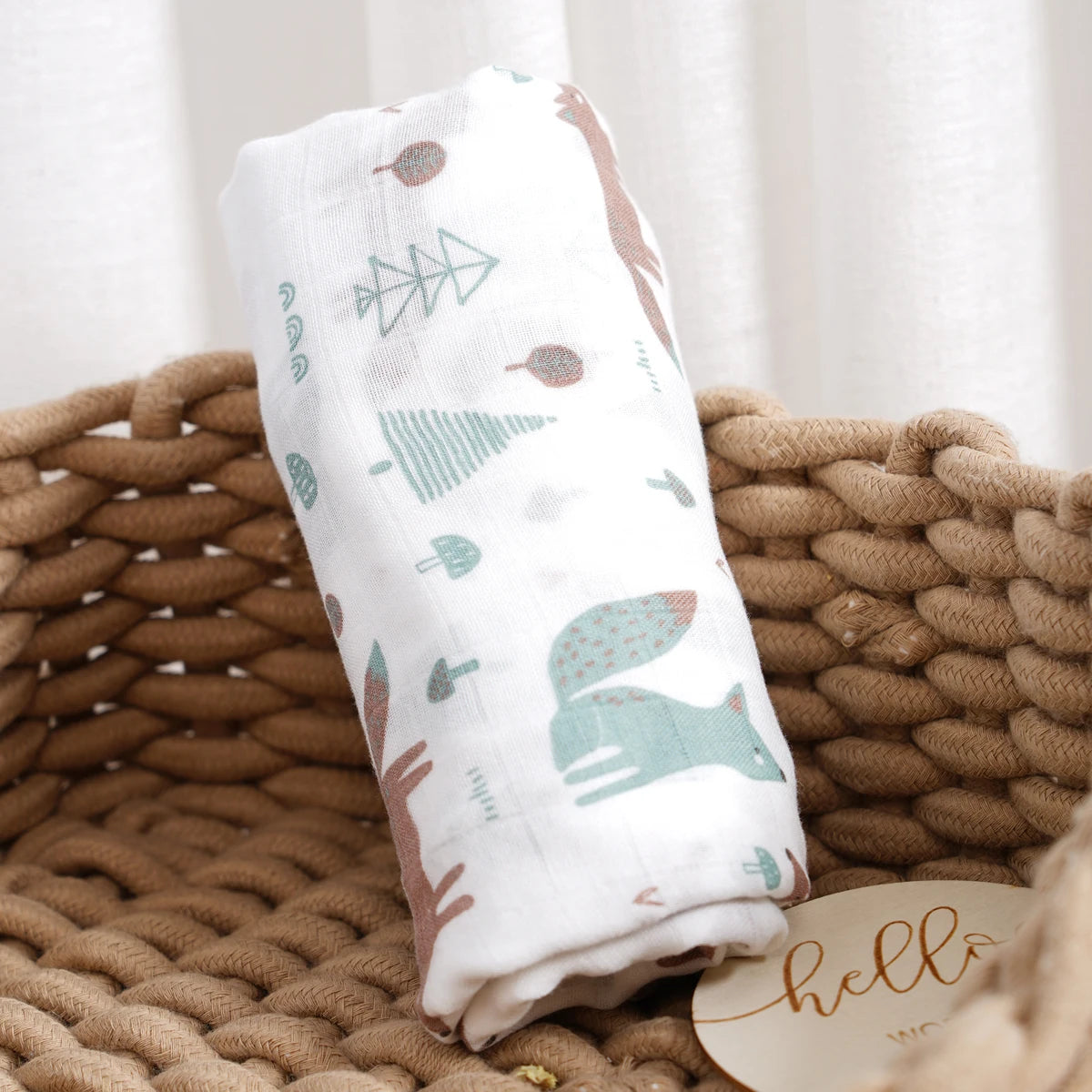 Nest & Hold™ Muslin Baby Swaddle
