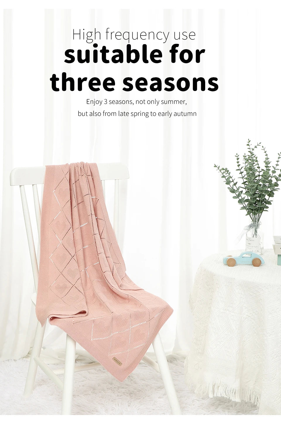 Nest & Hold™ Cotton Knit Baby Blanket