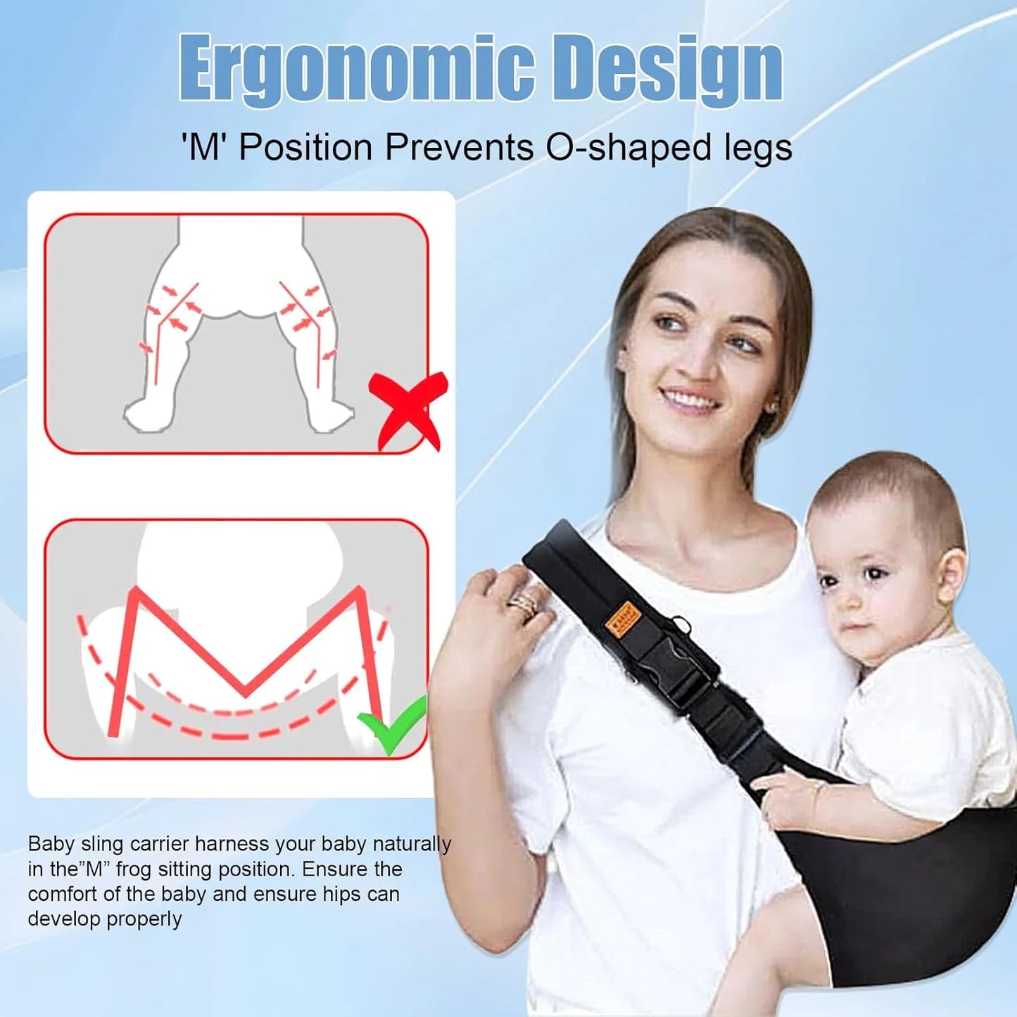 Nest & Hold™ Adjustable Baby Carrier Sling
