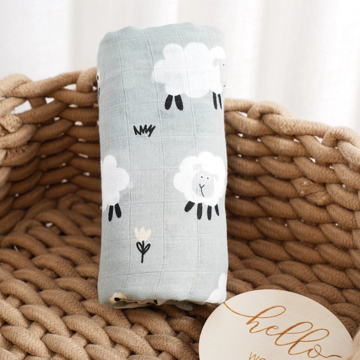 Nest & Hold™ Muslin Baby Swaddle