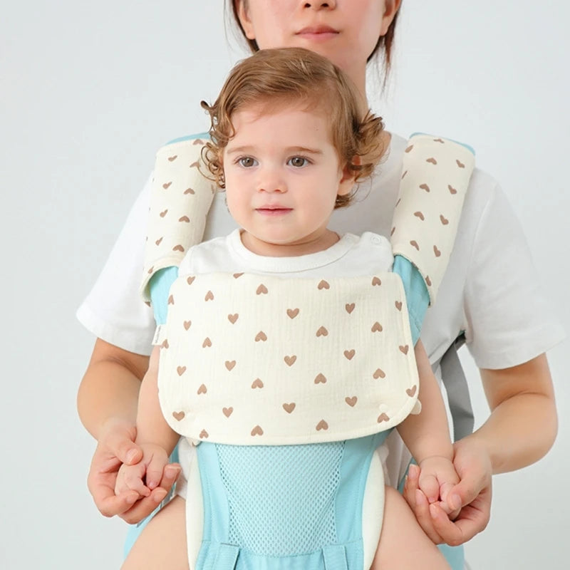 Nest & Hold™ Baby Carrier Drool Bib & Teething Pad Set