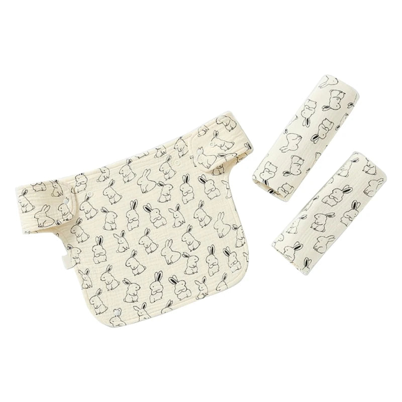 Nest & Hold™ Baby Carrier Drool Bib & Teething Pad Set