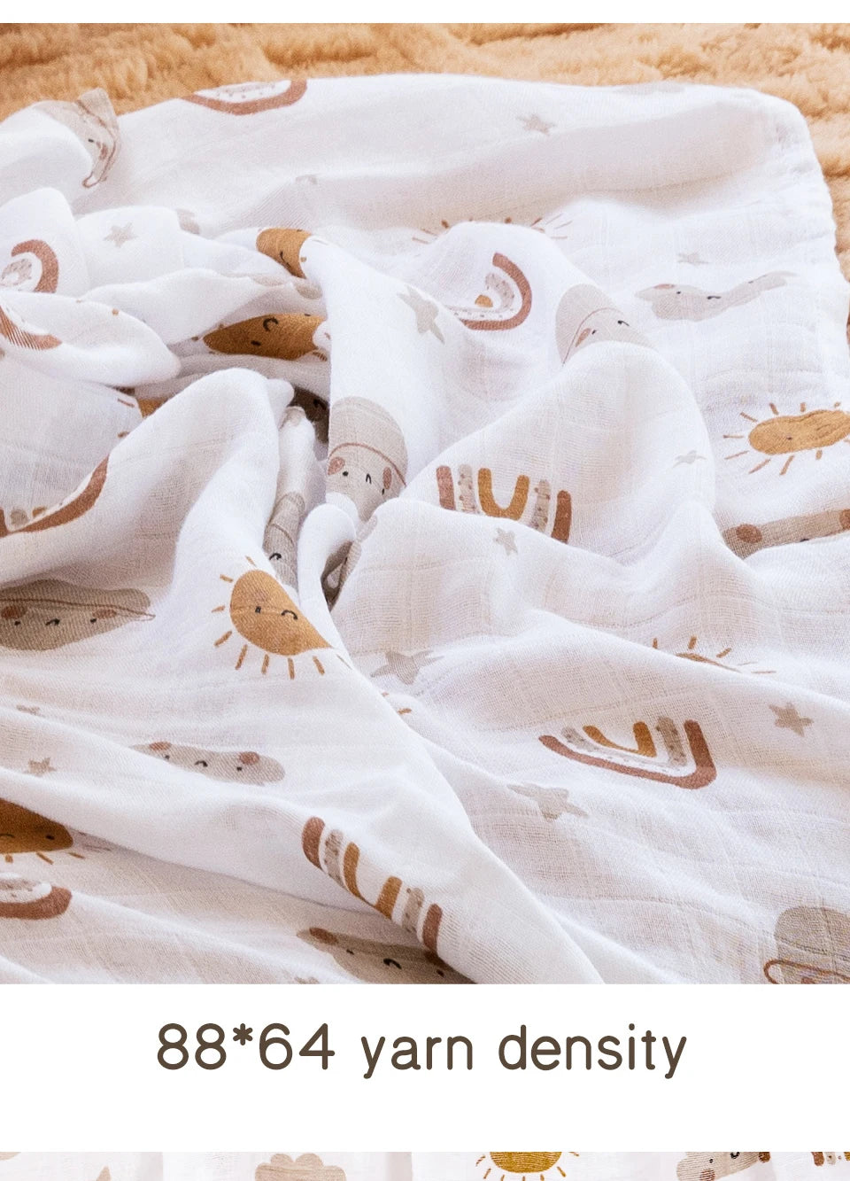 Nest & Hold™ Muslin Baby Swaddle