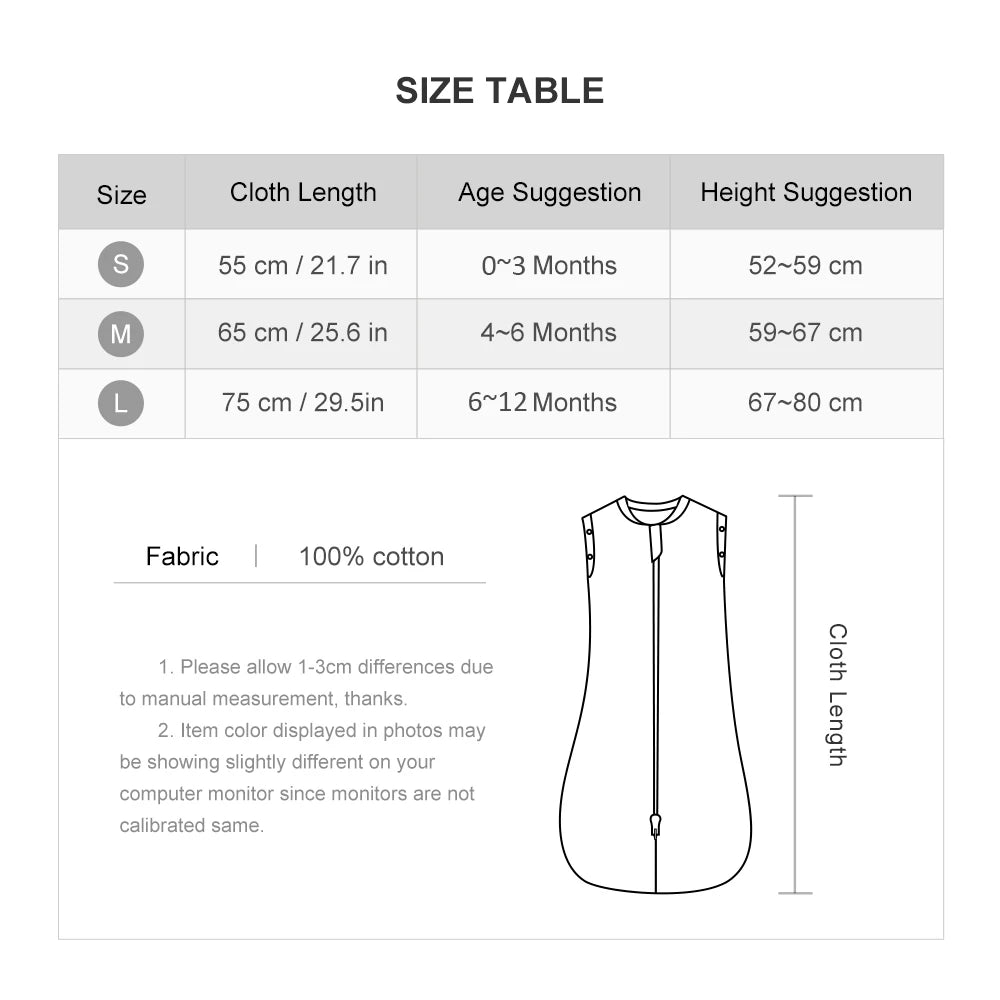 Nest & Hold™ Sleeveless Cotton Sleep Sack