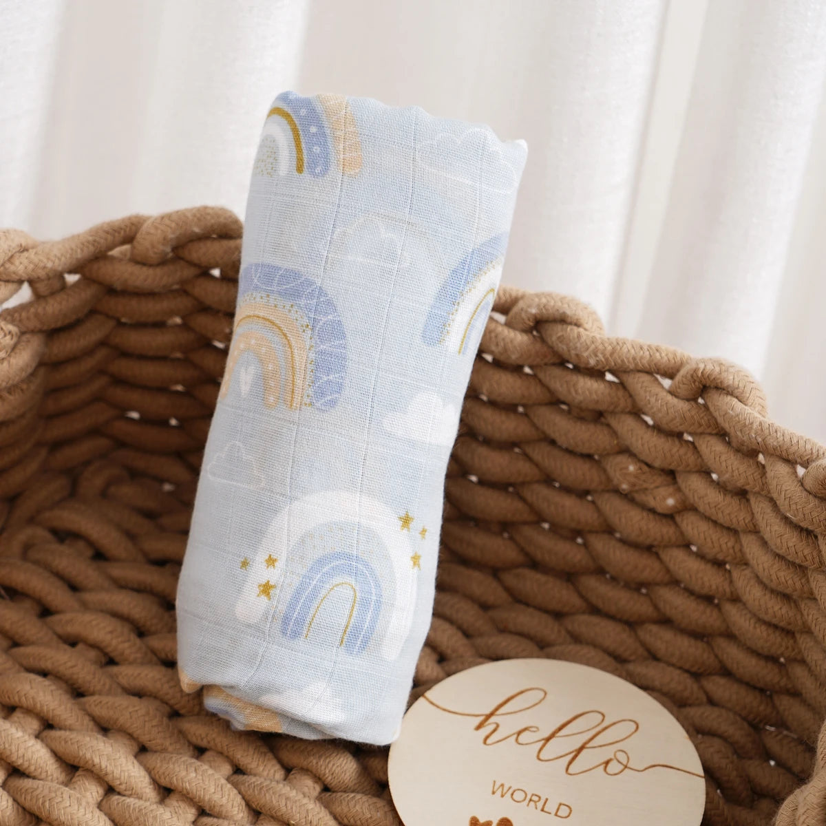 Nest & Hold™ Muslin Baby Swaddle
