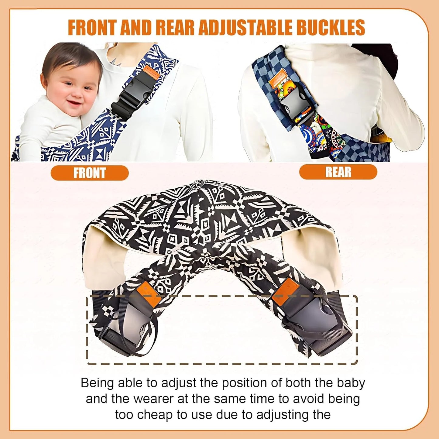 Nest & Hold™ Adjustable Baby Carrier Sling