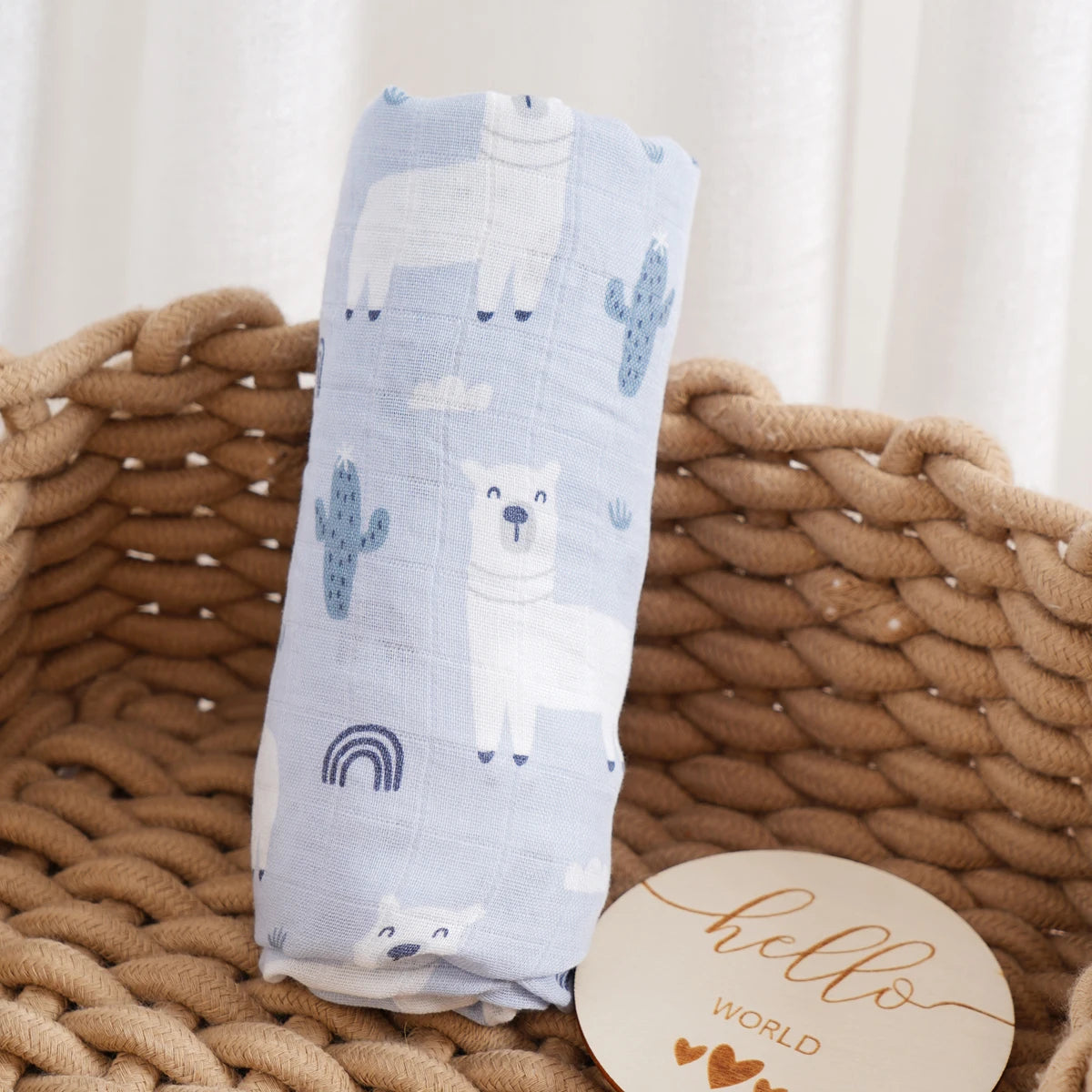 Nest & Hold™ Muslin Baby Swaddle