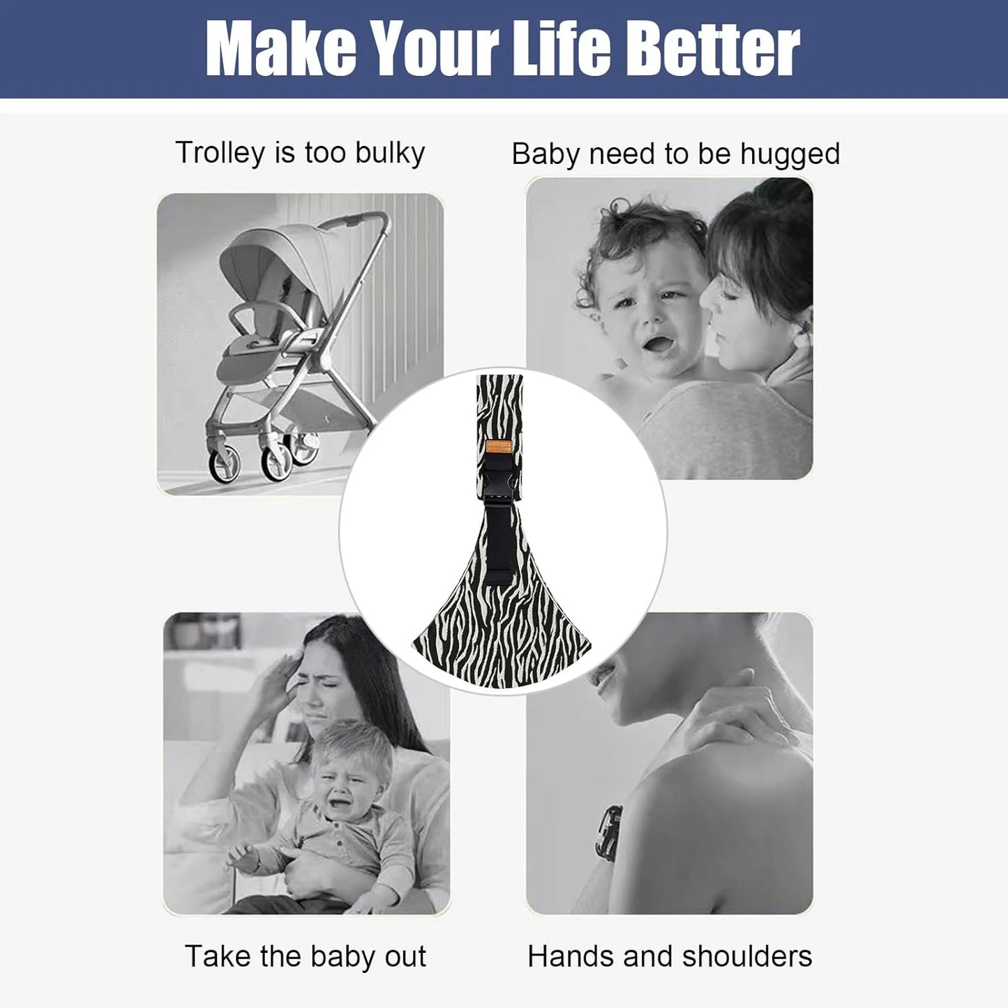 Nest & Hold™ Adjustable Baby Carrier Sling