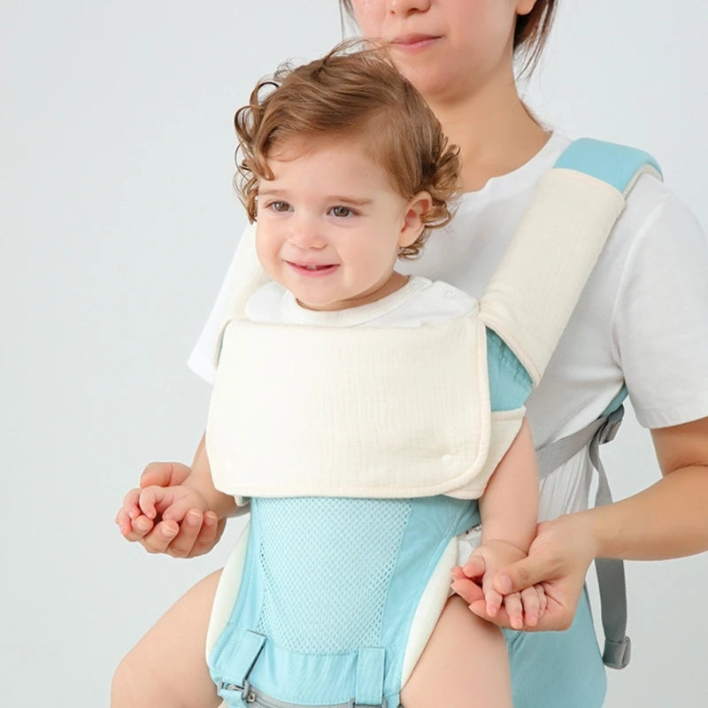 Nest & Hold™ Baby Carrier Drool Bib & Teething Pad Set
