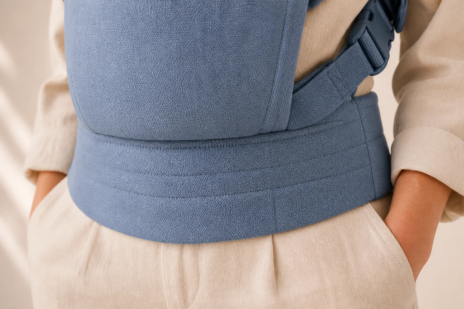 Start at the waistband
