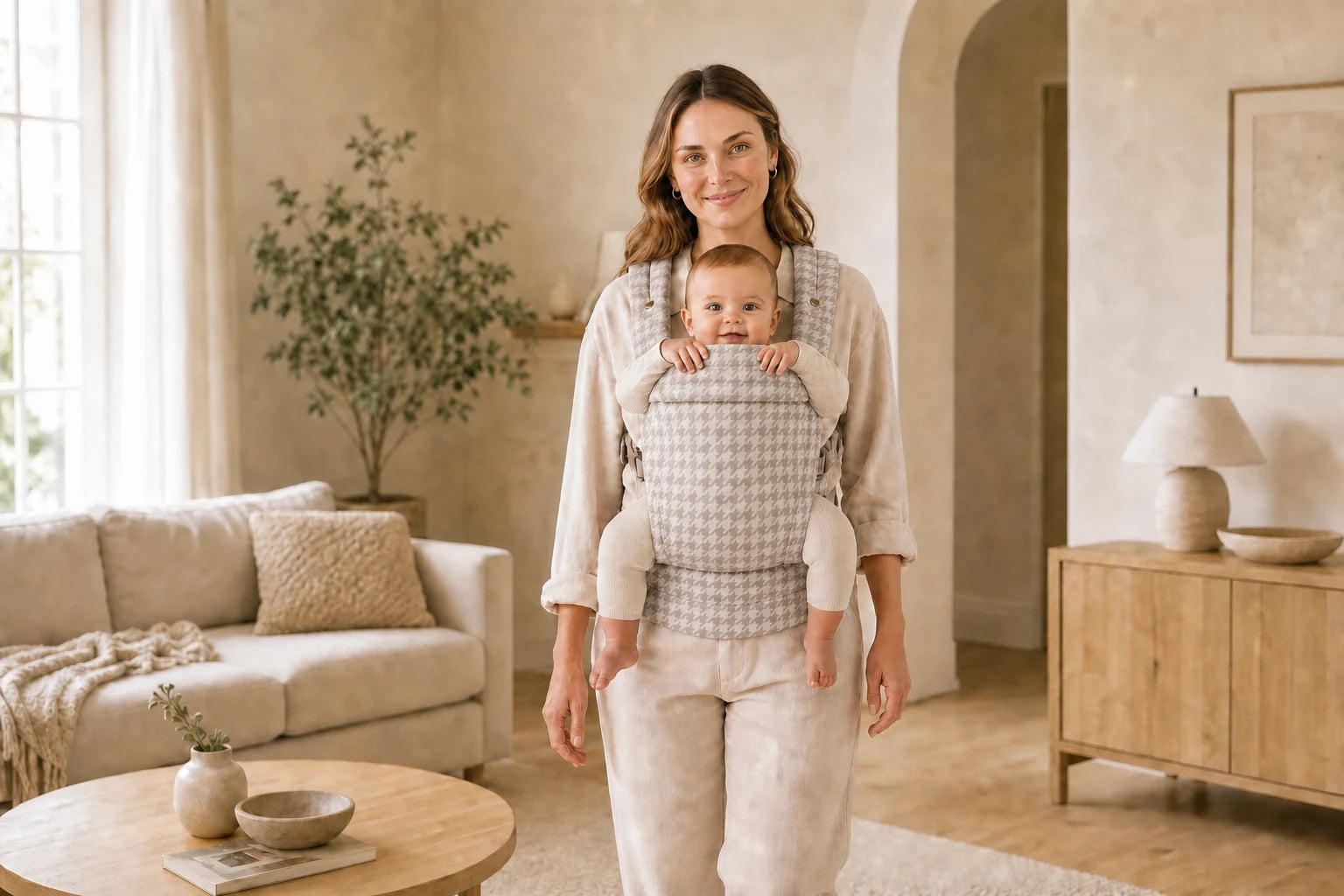 Keep baby close. Keep your day moving.